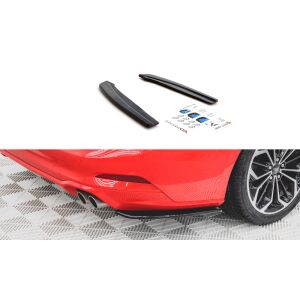 Maxton Design Heck Ansatz Flaps Diffusor V.1 / V1 für Ford Focus ST-Line Kombi Mk4 schwarz Hochglanz