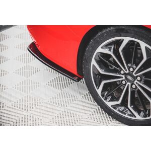 Maxton Design Heck Ansatz Flaps Diffusor V.1 / V1 für Ford Focus ST-Line Kombi Mk4 schwarz Hochglanz