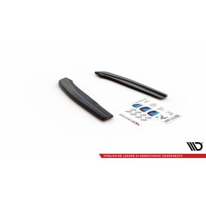 Maxton Design Heck Ansatz Flaps Diffusor V.1 / V1 für Ford Focus ST-Line Kombi Mk4 schwarz Hochglanz