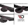 Maxton Design Heck Ansatz Flaps Diffusor V.3 / V3 für Ford Focus ST-Line Kombi Mk4 schwarz Hochglanz