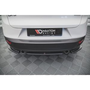 Maxton Design Mittlerer Heckdiffusor Ansatz für Mazda CX-3  schwarz Hochglanz