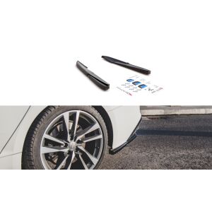 Maxton Design Heck Ansatz Flaps Diffusor für Audi S5 Sportback F5 Facelift schwarz Hochglanz
