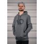 Maxton Design Mens Gray hoodie