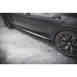 Maxton Design Seitenschweller Ansatz für V.2 / V2 für BMW M8 Gran Coupe F93 / 8 Gran Coupe M-Paket G16 schwarz Hochglanz
