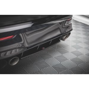 Maxton Design Mittlerer Heckdiffusor Ansatz für Volkswagen Golf R Mk8 schwarz Hochglanz