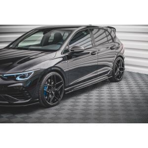 Maxton Design Seitenschweller Ansatz für V.1 / V1 für Volkswagen Golf R Mk8 schwarz Hochglanz