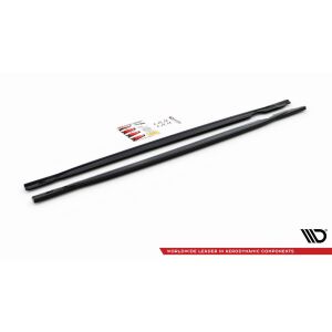 Maxton Design Seitenschweller Ansatz für V.1 / V1 für Volkswagen Golf R Mk8 schwarz Hochglanz