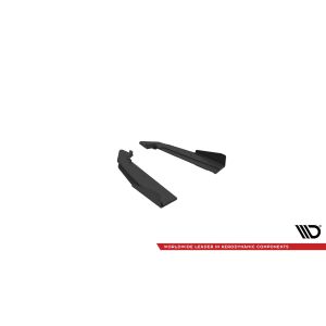 Maxton Design Street Pro Heck Ansatz Flaps Diffusor V.1 / V1 +Flaps für Ford Mustang GT Mk6 Facelift schwarz Hochglanz