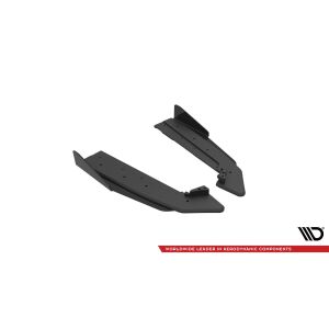 Maxton Design Street Pro Heck Ansatz Flaps Diffusor V.1 / V1 +Flaps für Ford Mustang GT Mk6 Facelift schwarz Hochglanz