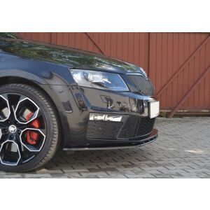 Maxton Design Front Ansatz V.1 / V1 für Skoda Octavia RS Mk3 schwarz Hochglanz