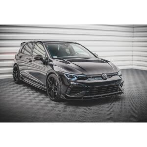 Maxton Design Front Ansatz +Flaps für V.2 / V2 Volkswagen Golf R Mk8