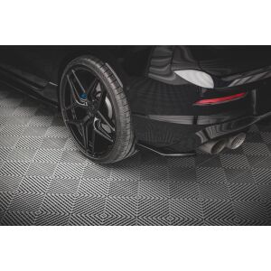 Maxton Design Heck Ansatz Flaps Diffusor V.2 / V2 für Volkswagen Golf R Mk8 schwarz Hochglanz