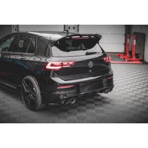 Maxton Design Heck Ansatz Flaps Diffusor V.2 / V2 für Volkswagen Golf R Mk8 schwarz Hochglanz