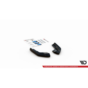 Maxton Design Heck Ansatz Flaps Diffusor V.2 / V2 für Volkswagen Golf R Mk8 schwarz Hochglanz