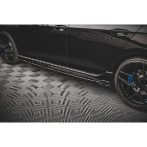 Maxton Design Seitenschweller Ansatz für + Flaps V.2 / V2 für Volkswagen Golf R Mk8