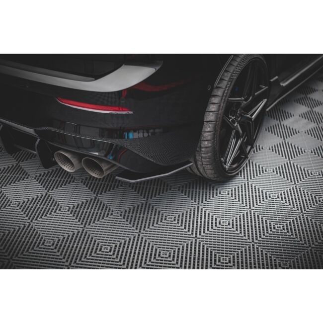 Maxton Design Street Pro Heck Ansatz Flaps Diffusor für Volkswagen Golf R Mk8