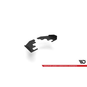Maxton Design Hintere Seiten Flaps für Seat Leon FR Hatchback Mk4 schwarz Hochglanz