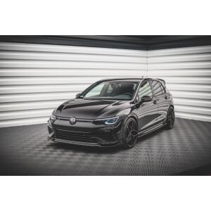 Maxton Design Front Ansatz V.6 / V6 für Volkswagen Golf R Mk8 schwarz Hochglanz
