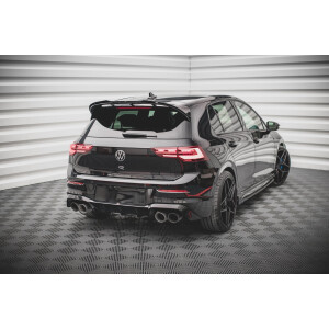 Maxton Design Heckdiffusor Ansatz V.1 / V1 für Volkswagen Golf R Mk8 schwarz Hochglanz