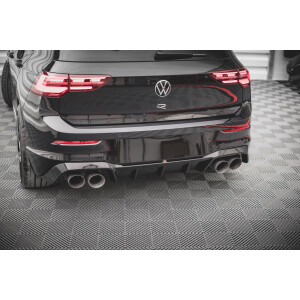 Maxton Design Heckdiffusor Ansatz V.1 / V1 für Volkswagen Golf R Mk8 schwarz Hochglanz