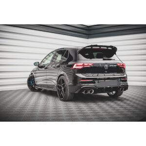 Maxton Design Heckdiffusor Ansatz V.2 / V2 für Volkswagen Golf R Mk8 schwarz Hochglanz