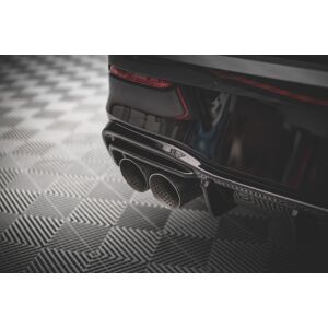 Maxton Design Heckdiffusor Ansatz V.2 / V2 für Volkswagen Golf R Mk8 schwarz Hochglanz
