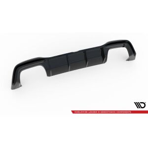 Maxton Design Heckdiffusor Ansatz V.2 / V2 für Volkswagen Golf R Mk8 schwarz Hochglanz