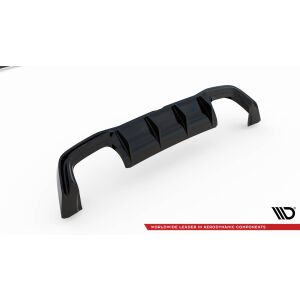 Maxton Design Heckdiffusor Ansatz V.2 / V2 für Volkswagen Golf R Mk8 schwarz Hochglanz