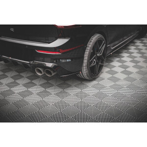Maxton Design Heck Ansatz Flaps Diffusor V.3 / V3 für Volkswagen Golf R Mk8 schwarz Hochglanz