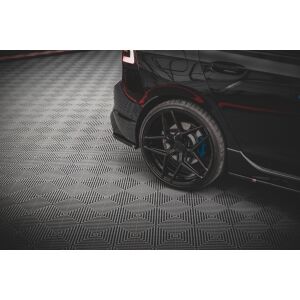 Maxton Design Heck Ansatz Flaps Diffusor V.3 / V3 für Volkswagen Golf R Mk8 schwarz Hochglanz
