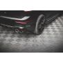 Maxton Design Heck Ansatz Flaps Diffusor V.3 / V3 für Volkswagen Golf R Mk8 schwarz Hochglanz
