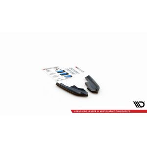 Maxton Design Heck Ansatz Flaps Diffusor V.4 / V4 für Volkswagen Golf R Mk8 schwarz Hochglanz