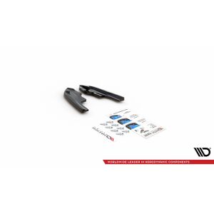 Maxton Design Heck Ansatz Flaps Diffusor V.4 / V4 für Volkswagen Golf R Mk8 schwarz Hochglanz