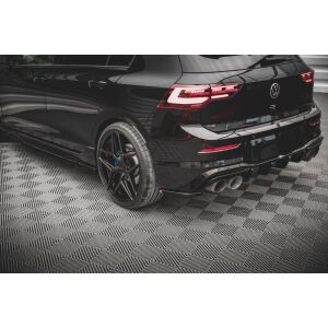 Maxton Design Heck Ansatz Flaps Diffusor V.4 / V4 für Volkswagen Golf R Mk8 Carbon Look