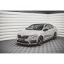 Maxton Design Front Ansatz V.3 / V3 für Skoda Octavia RS Mk3 Facelift schwarz Hochglanz