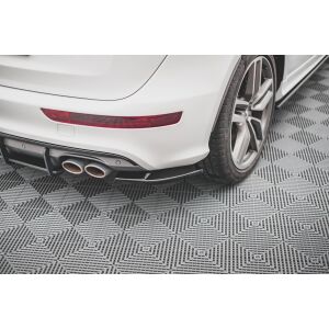 Maxton Design Heck Ansatz Flaps Diffusor für Audi SQ5 Mk1 (8R) schwarz Hochglanz