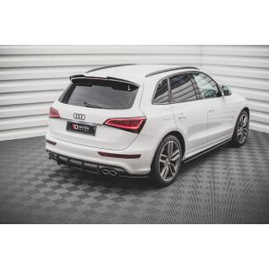 Maxton Design Heck Ansatz Flaps Diffusor für Audi SQ5 Mk1 (8R) schwarz Hochglanz