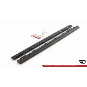 Maxton Design Seitenschweller Ansatz für Audi SQ5 Mk1 (8R) schwarz Hochglanz