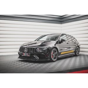 Maxton Design Front Ansatz V.1 / V1 für Mercedes-AMG CLA 45 Aero C118 schwarz Hochglanz