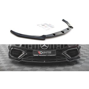 Maxton Design Front Ansatz V.2 / V2 für Mercedes-AMG CLA 45 Aero C118 schwarz Hochglanz