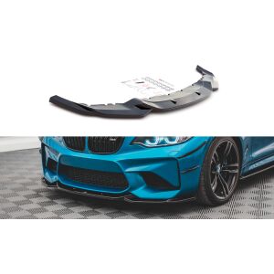 Maxton Design Front Ansatz V.3 / V3 für BMW M2 F87 schwarz Hochglanz