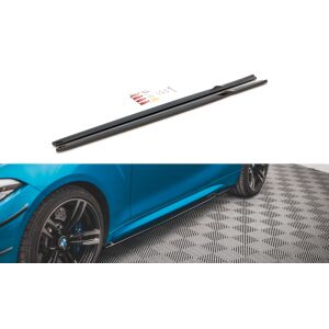 Maxton Design Seitenschweller Ansatz für V.2 / V2 für BMW M2 F87 schwarz Hochglanz