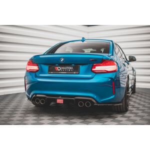 Maxton Design Heckdiffusor Ansatz für BMW M2 F87 schwarz Hochglanz