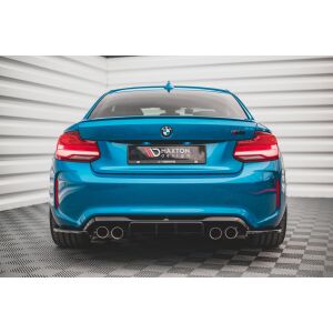 Maxton Design Heckdiffusor Ansatz für BMW M2 F87 schwarz Hochglanz