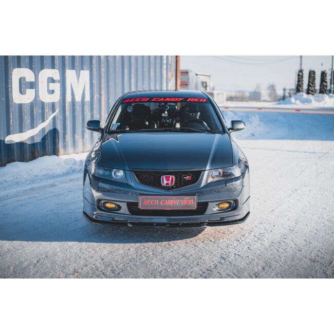 Maxton Design Front Ansatz V.3 / V3 für Honda Accord Mk7 Type-S schwarz Hochglanz