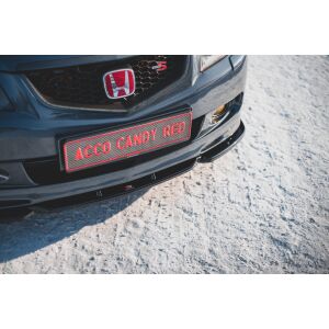 Maxton Design Front Ansatz V.3 / V3 für Honda Accord Mk7 Type-S schwarz Hochglanz