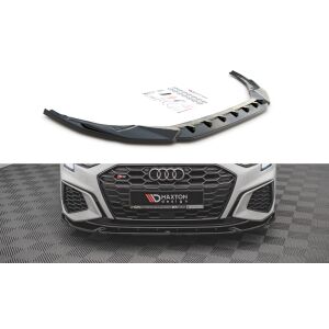 Maxton Design Front Ansatz V.3 / V3 für Audi S3 / A3 S-Line 8Y schwarz Hochglanz