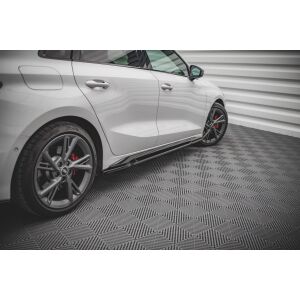 Maxton Design Seitenschweller Ansatz für Audi S3 / A3 S-Line 8Y schwarz Hochglanz