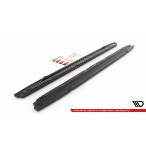 Maxton Design Seitenschweller Ansatz für Audi S3 / A3 S-Line 8Y schwarz Hochglanz