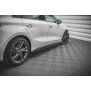 Maxton Design Seitenschweller Ansatz für Audi S3 / A3 S-Line 8Y schwarz Hochglanz